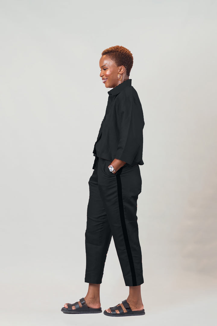 Straight Cropped Trousers