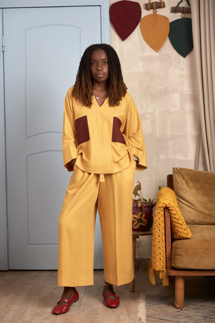 Wide Cropped Trousers