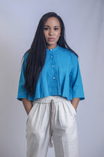 Load image into Gallery viewer, Pleated Crop Top Set
