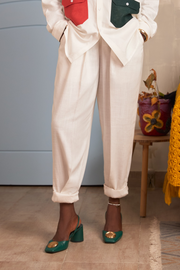 Straight Cropped Trousers