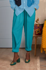 Straight Cropped Trousers