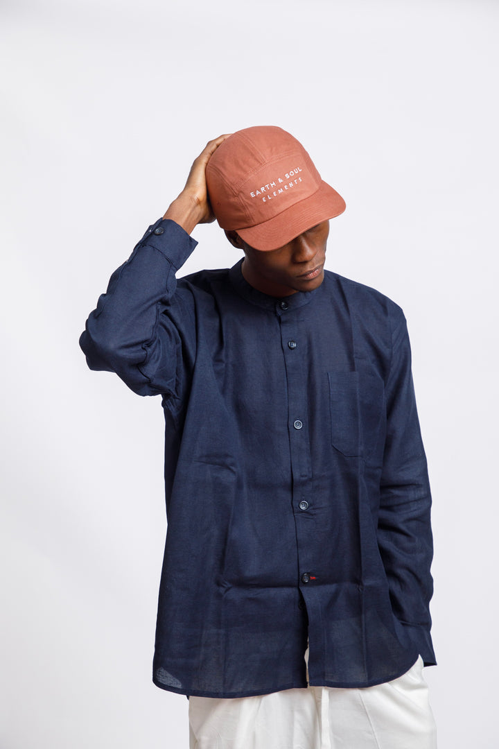 Bishop's Collar Long Sleeves Shirt