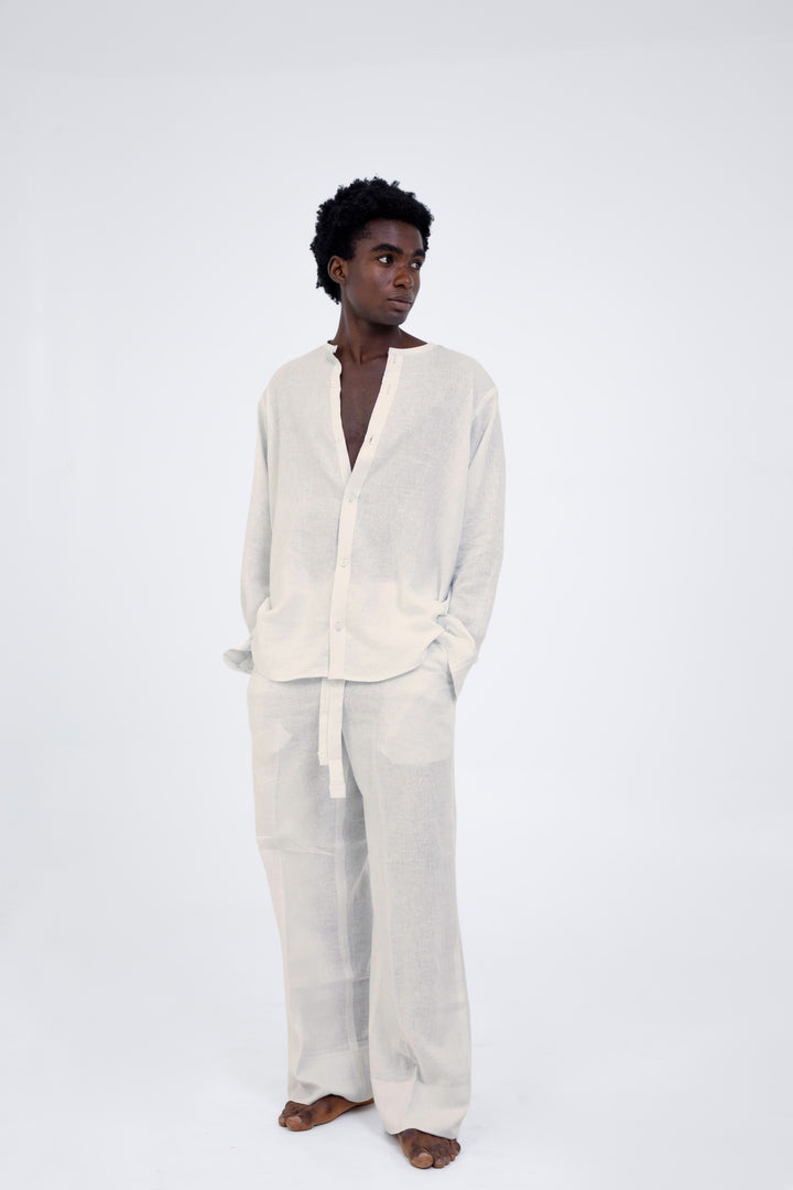 Linen Shirt Set