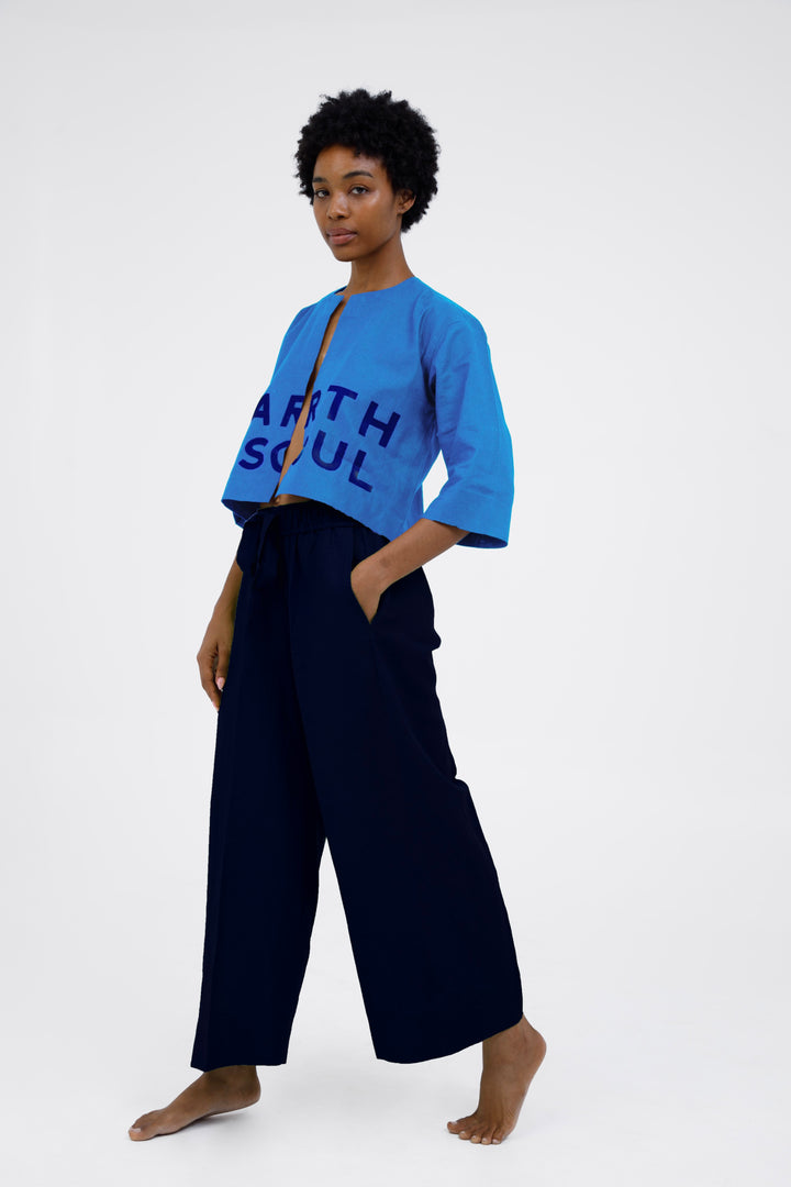 Wide Cropped Trousers