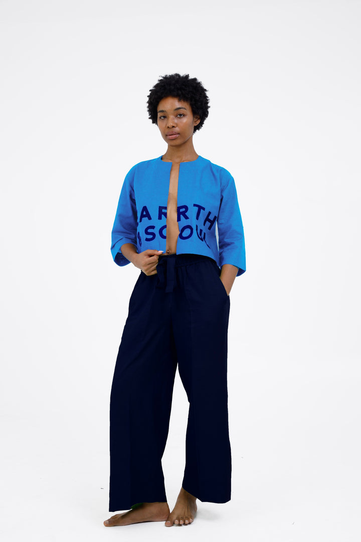 Wide Cropped Trousers