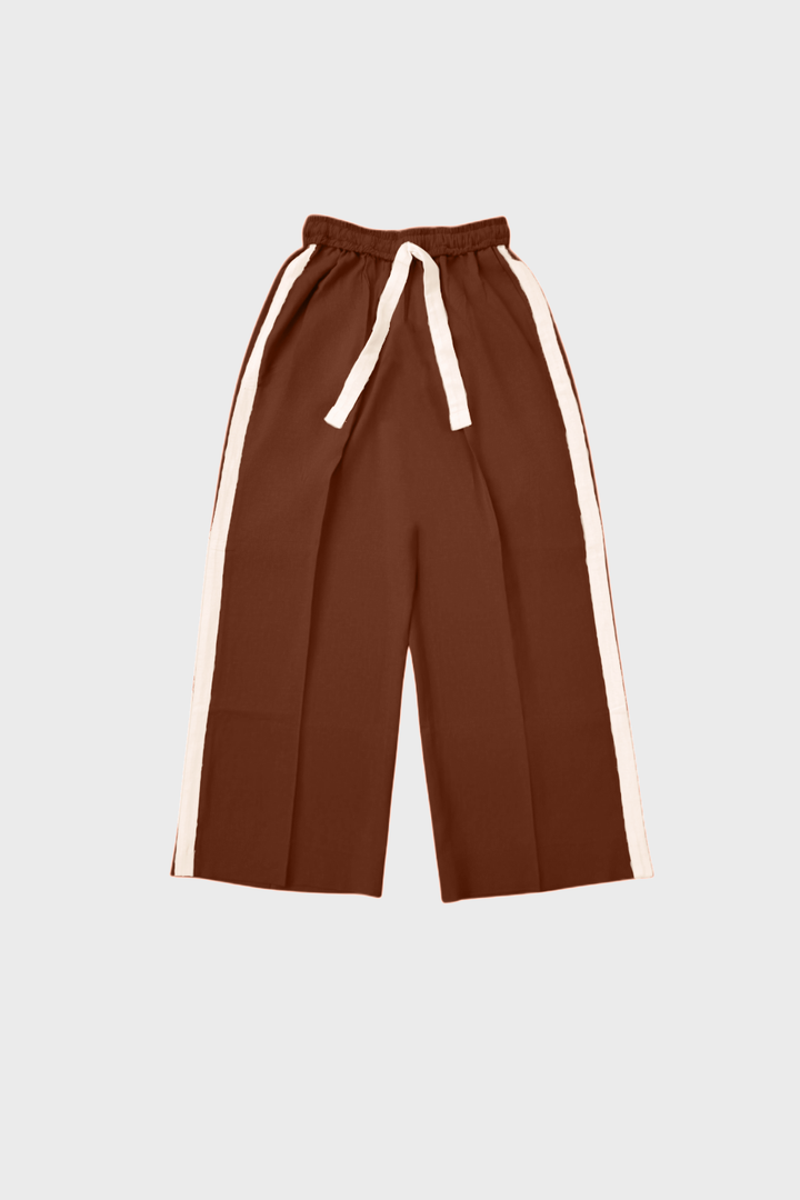 Coffee Brown Full Wide Trousers