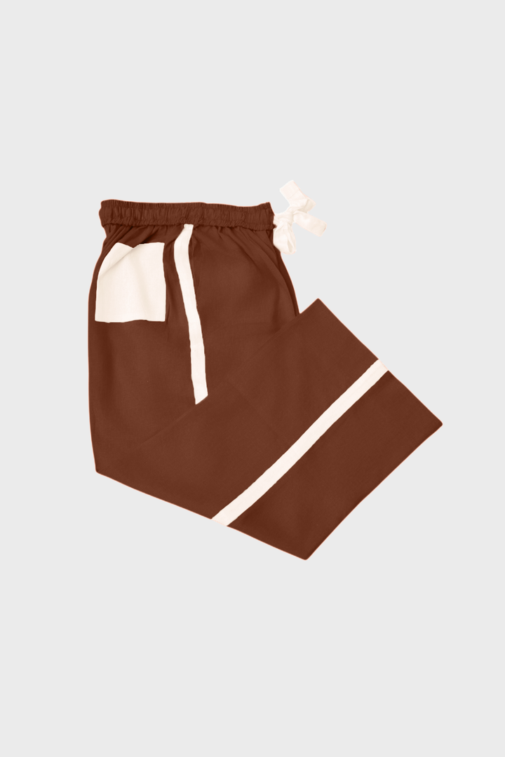 Coffee Brown Full Wide Trousers