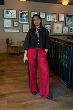 Load image into Gallery viewer, Full Wide Palm Wine Trousers
