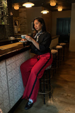 Load image into Gallery viewer, Full Wide Palm Wine Trousers
