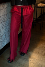 Load image into Gallery viewer, Full Wide Palm Wine Trousers
