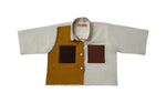 Load image into Gallery viewer, Collarless Eccentric Crop Top + LAMU Shorts
