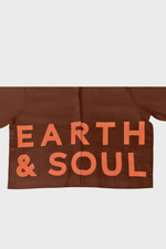 Load image into Gallery viewer, Coffee Brown Earth and Soul Collarless Signature Crop Top
