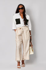 Load image into Gallery viewer, Eccentric Crop Top White
