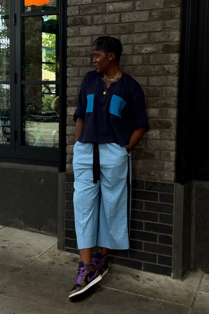 Wide Cropped Trousers
