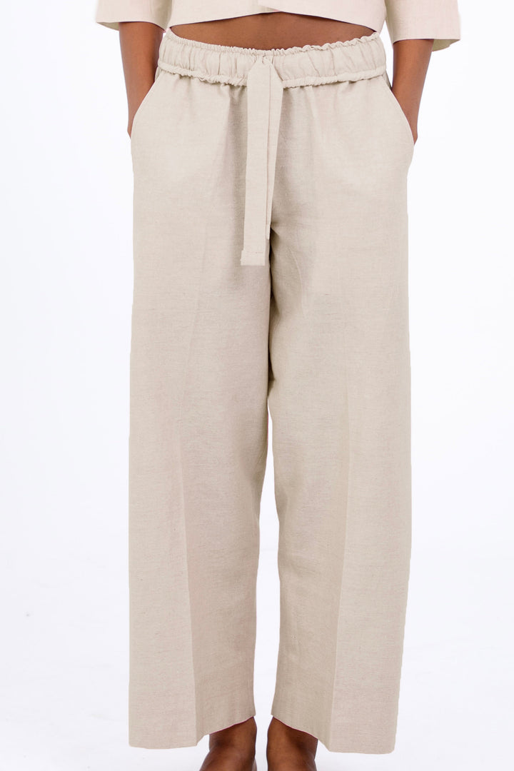 Wide Cropped Trousers