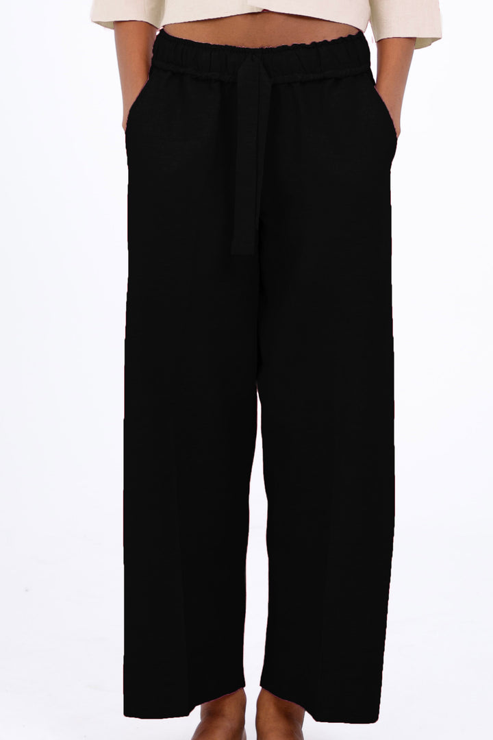 Wide Cropped Trousers