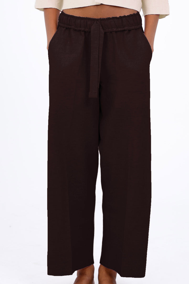 Wide Cropped Trousers