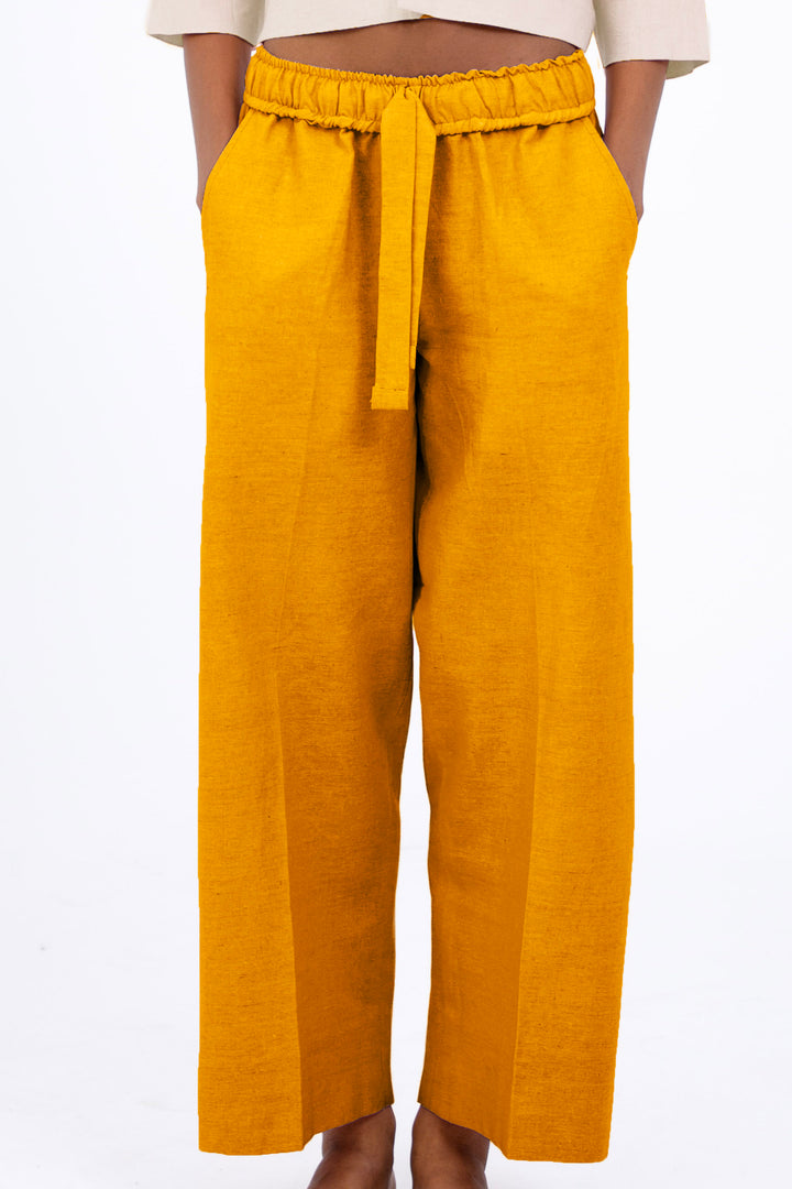 Wide Cropped Trousers