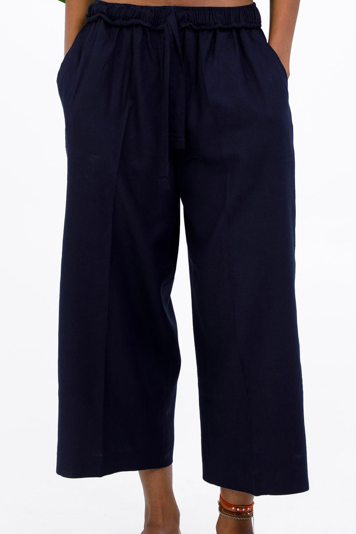Wide Cropped Trousers
