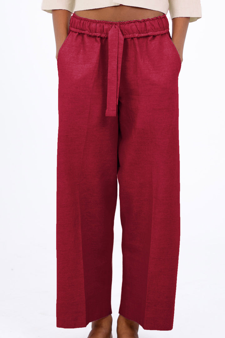 Wide Cropped Trousers