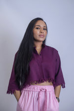 Load image into Gallery viewer, Palm Wine Crop Top
