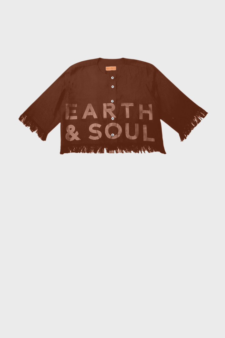 Branded Palm Wine Crop Top