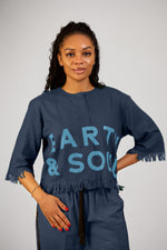 Load image into Gallery viewer, Palmwine Branded Shirt Navy
