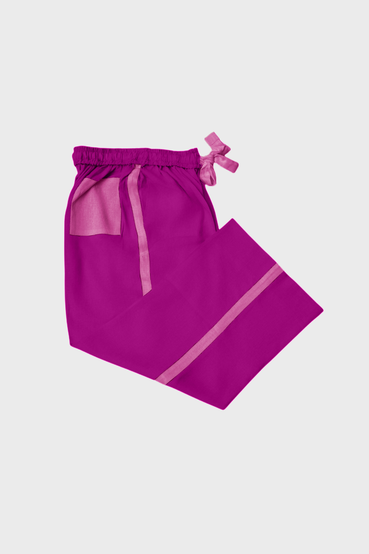 Purple Full Wide Trousers
