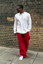 Load image into Gallery viewer, Full Wide Palm Wine Trousers
