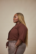 Load image into Gallery viewer, Palm Wine Crop Top
