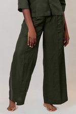 Load image into Gallery viewer, Bottle Green Full Wide Trousers
