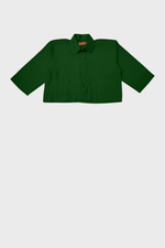 Load image into Gallery viewer, Bottle Green Signature Crop Top
