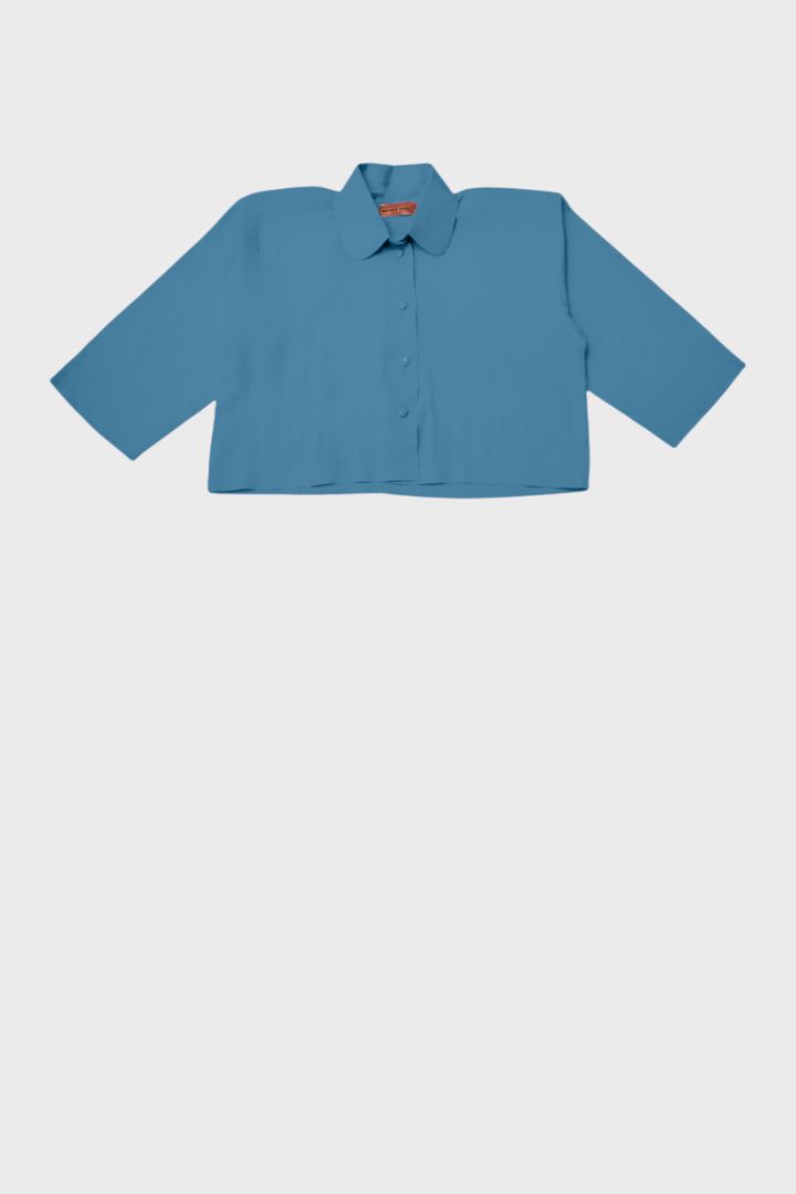Sky Blue Signature Crop Top