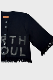 Branded Palm Wine Crop Top