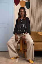 Load image into Gallery viewer, Full-Wide Palm Wine Trousers
