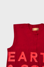 Sleeveless Palm Wine Branded Crop Top