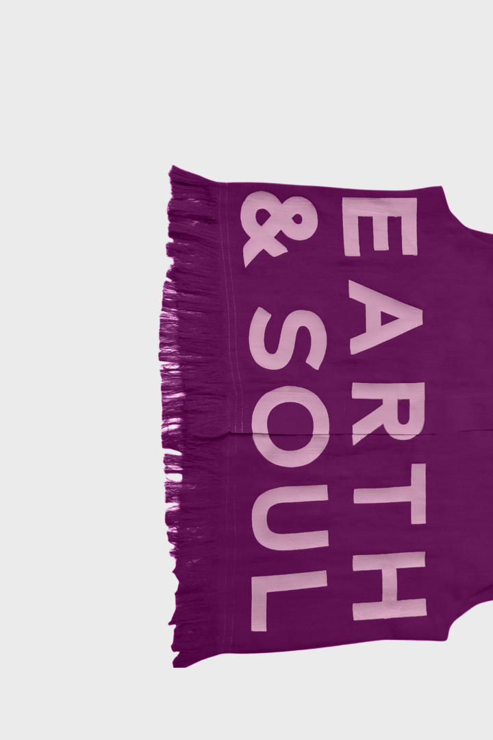 Purple Sleeveless Palm Wine Branded Crop Top side