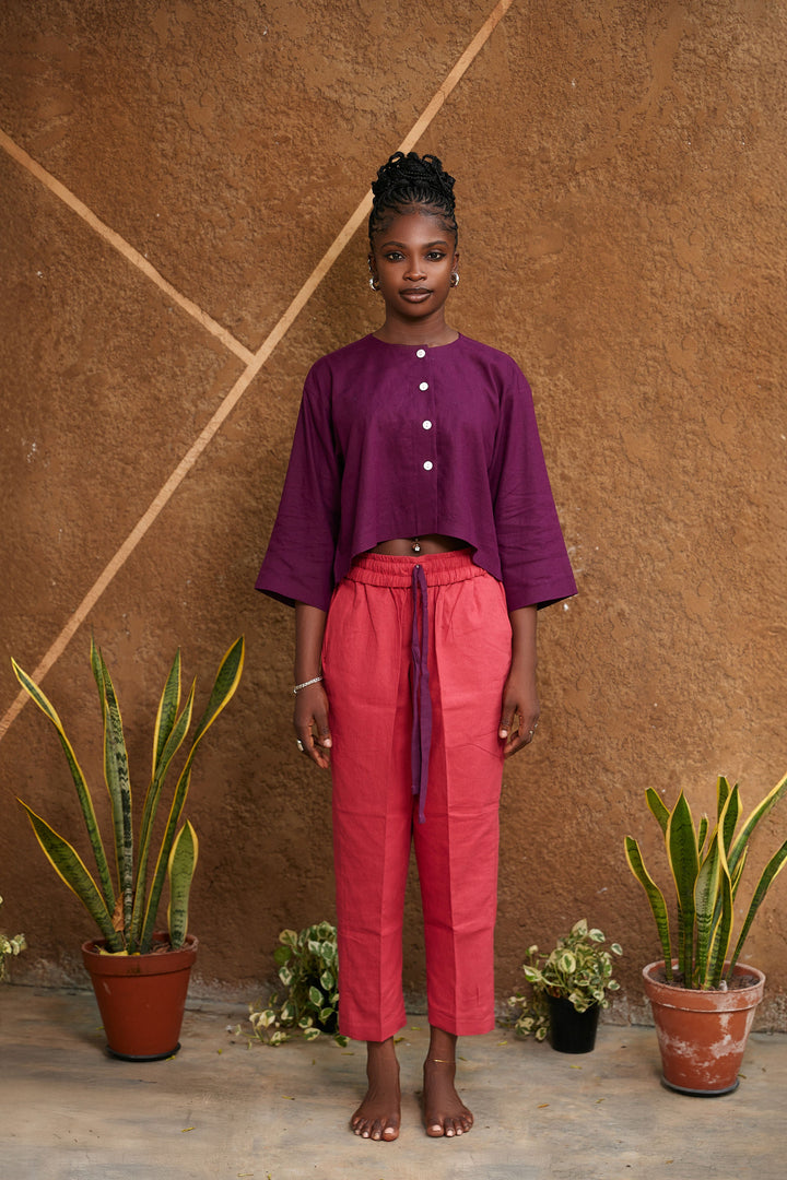Tunic Crop Top Set