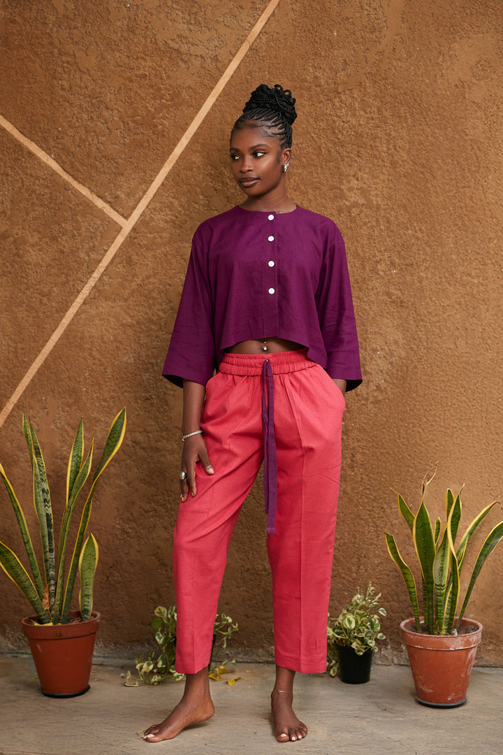 Tunic Crop Top Set