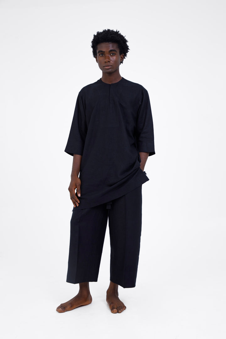 Wide Cropped Trousers