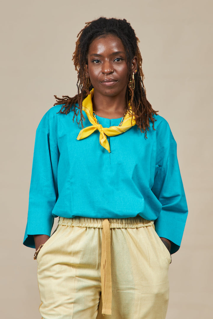 Turquoise Tunic Top