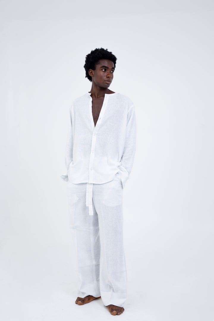 Linen Shirt Set