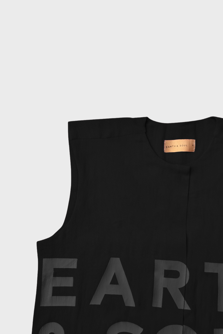 Sleeveless Palm Wine Branded Crop Top