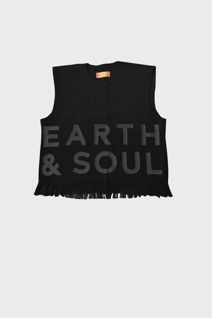 Sleeveless Palm Wine Branded Crop Top