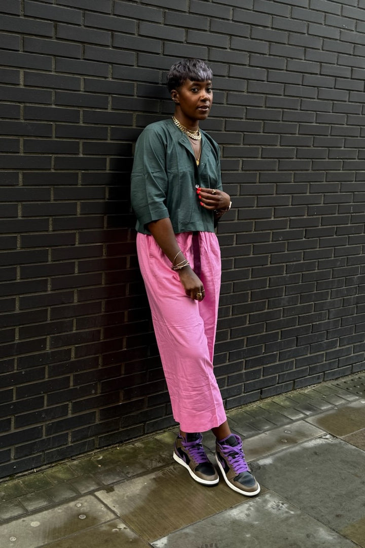 Wide Cropped Trousers