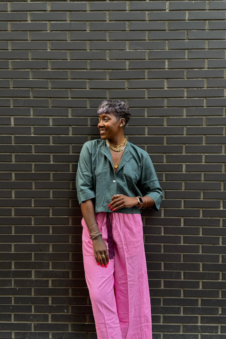 Wide Cropped Trousers